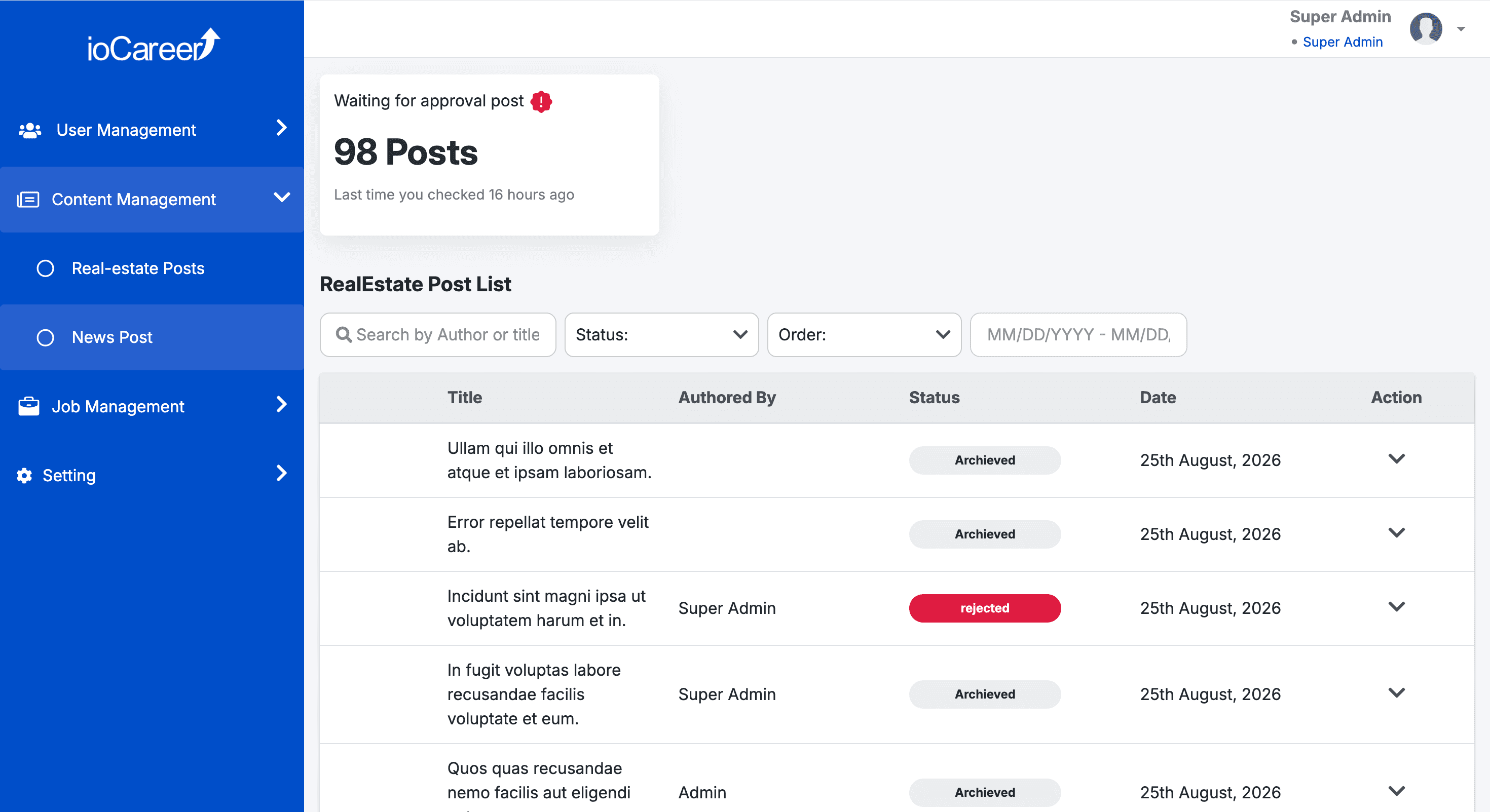 IorCarrer – Job Seeker & Real Estate Platform screenshot 2