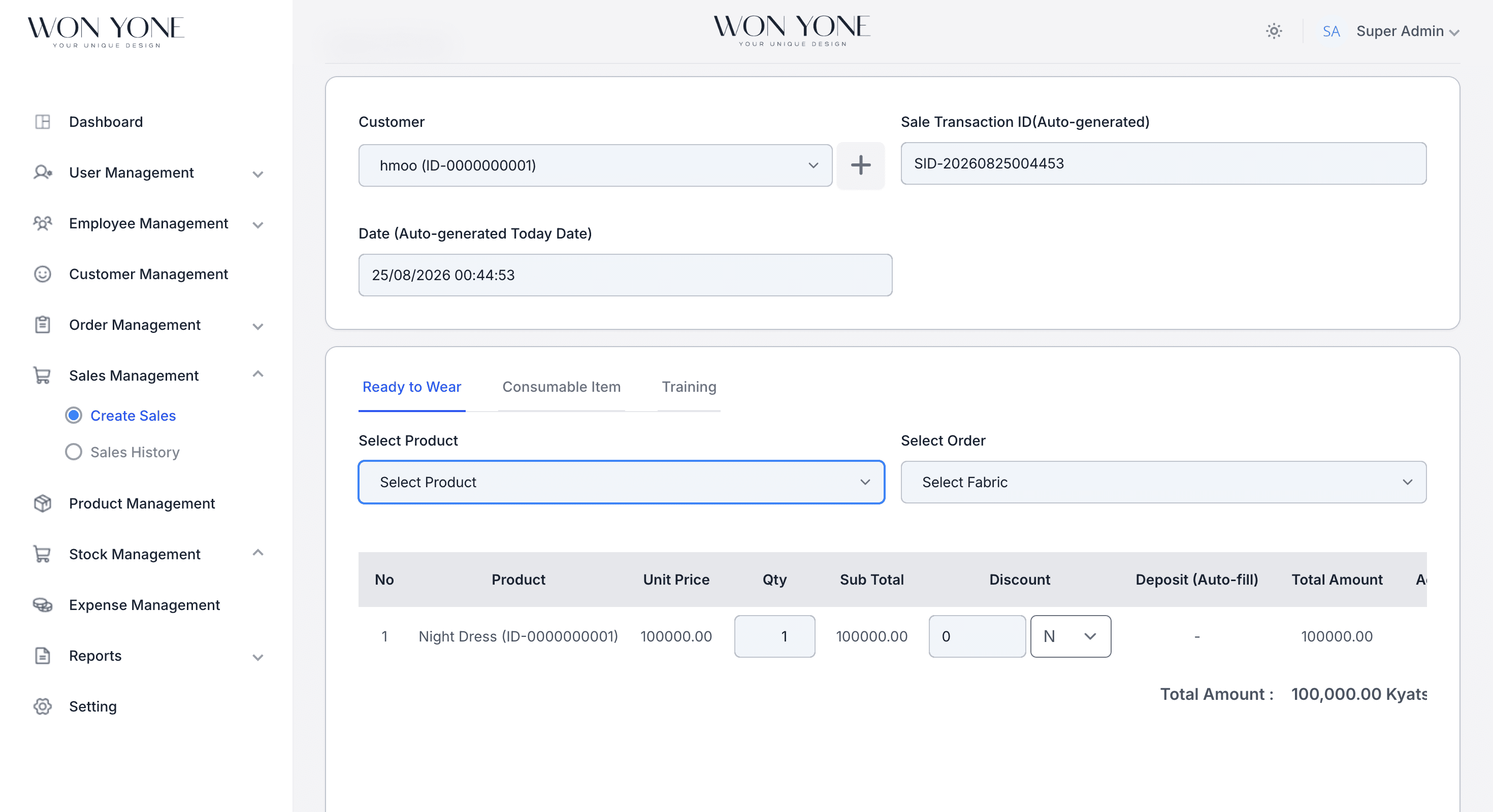 Won Yone - Fashion House Management screenshot 3