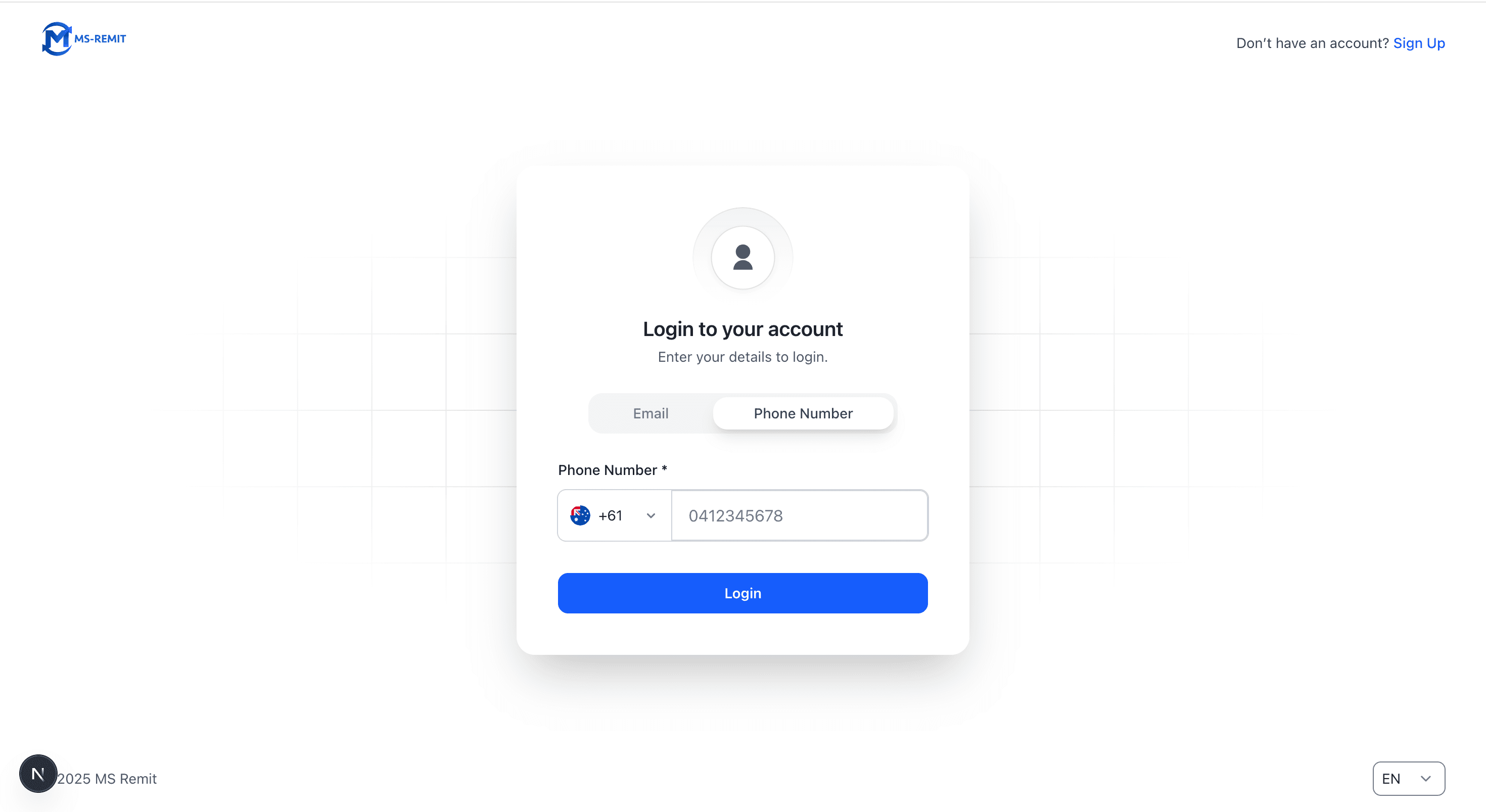 MsRemit – Money Transfer Application screenshot 3